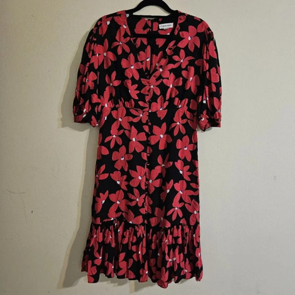 Calvin Klein Floral Mini Dress - Picture 1 of 7